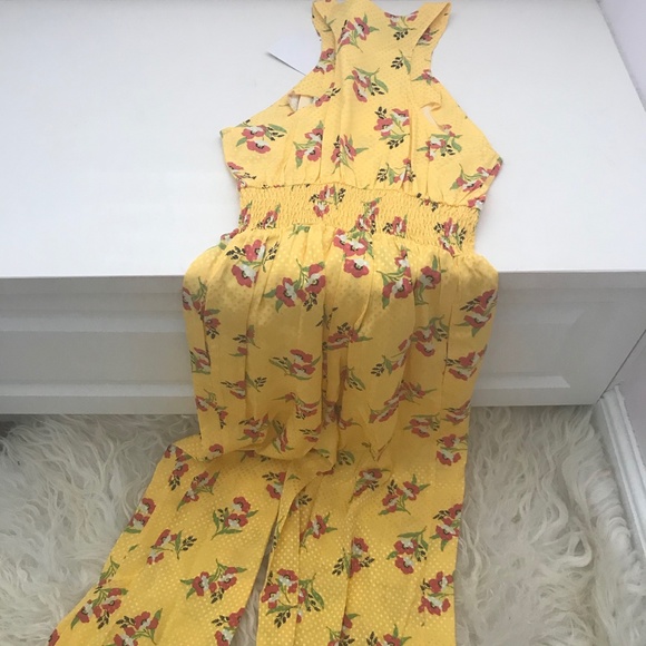 JILL SERIOUS FLORAL JUMPSUIT - PLUM